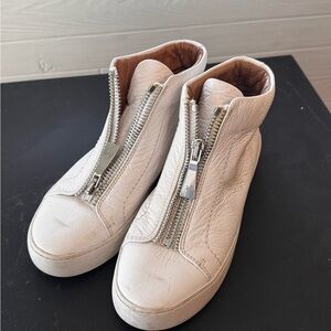 FRYE Lena High Top Sneakers.
